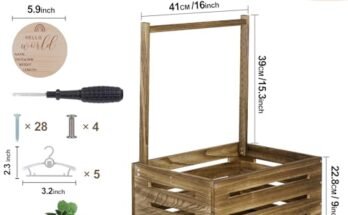 Snpwne Wooden Baby Shower Crate Closet Review