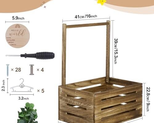 Snpwne Wooden Baby Shower Crate Closet Review