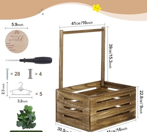 Snpwne Wooden Baby Shower Crate Closet Review