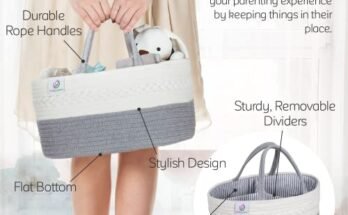 Kiddycare Woven Diaper Caddy Basket Review