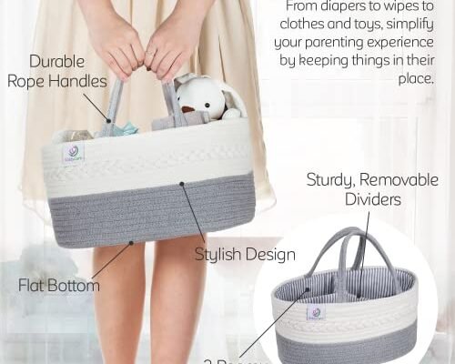 Kiddycare Woven Diaper Caddy Basket Review